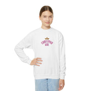 Kids Chutzpah Girl Pink Logo Crewneck Sweatshirt (Color Options)