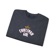 Adult Chutzpah Girl White Logo Crewneck Sweatshirt (Color Options)