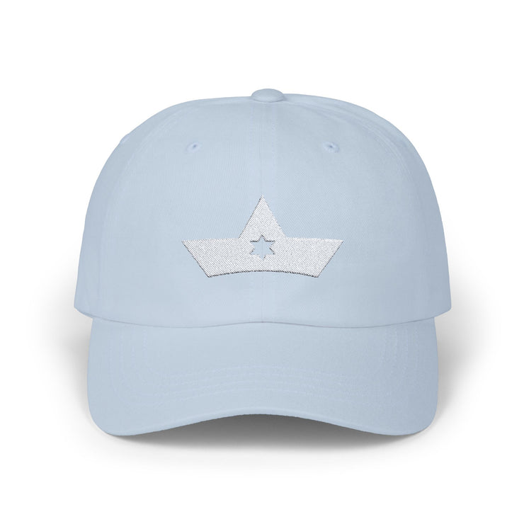 Chutzpah Crown White Embroidered Logo Cap (Color Options)