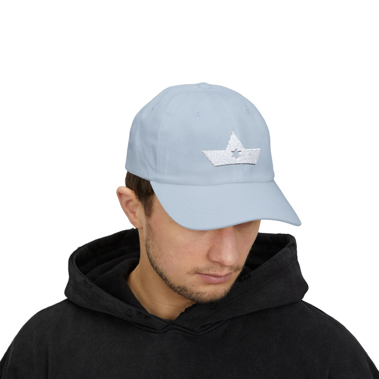 Chutzpah Crown White Embroidered Logo Cap (Color Options)