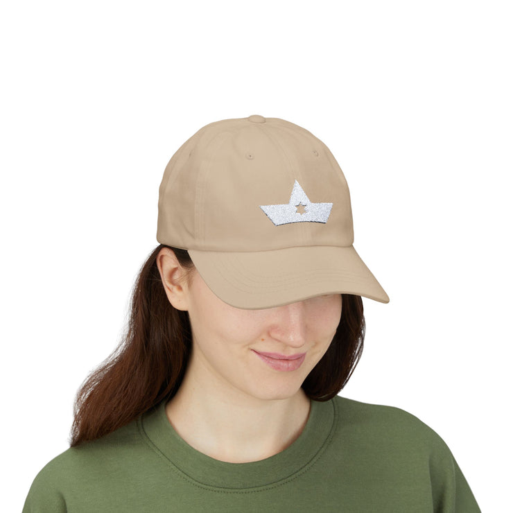 Chutzpah Crown White Embroidered Logo Cap (Color Options)