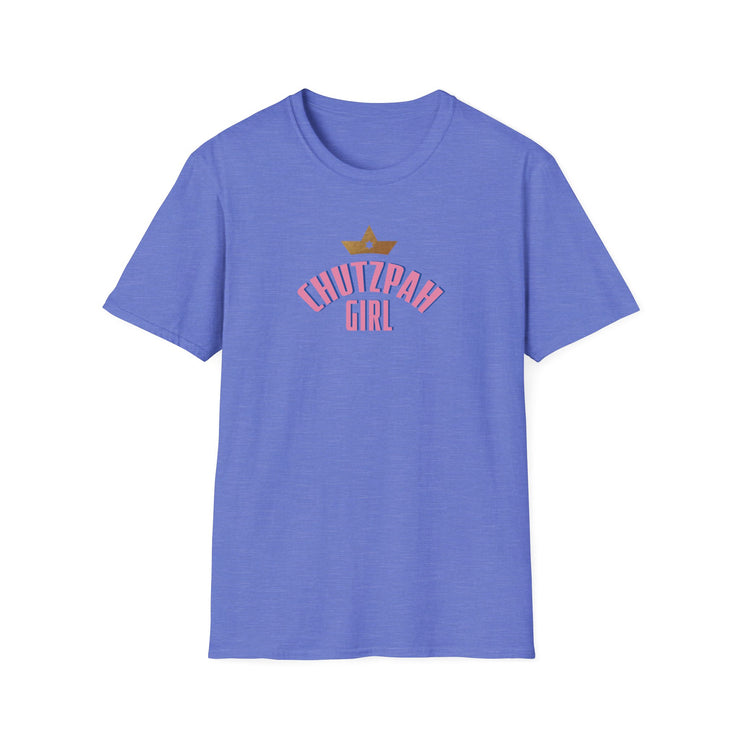 Adult Chutzpah Girl Pink Logo Tee (Color Options)