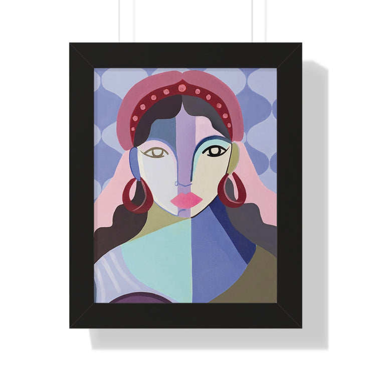 Framed Queen Esther poster, Jewish art, Purim-inspired art, framed Jewish portraits, archival quality prints, empowering Jewish women art, Queen Esther artwork, Chutzpah Girls art, bold Jewish decor, Jewish-themed art gifts, Jewish pride art, Jewish female artists, artistic Jewish wall decor, framed Queen Esther art for Purim celebrations, decorative Jewish gifts, Jewish holiday framed posters, premium archival Jewish art, Jewish leadership in history art, Bat Mitzvah gifts, Hanukkah art gifts, empowering J
