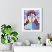 Framed Queen Esther poster, Jewish art, Purim-inspired art, framed Jewish portraits, archival quality prints, empowering Jewish women art, Queen Esther artwork, Chutzpah Girls art, bold Jewish decor, Jewish-themed art gifts, Jewish pride art, Jewish female artists, artistic Jewish wall decor, framed Queen Esther art for Purim celebrations, decorative Jewish gifts, Jewish holiday framed posters, premium archival Jewish art, Jewish leadership in history art, Bat Mitzvah gifts, Hanukkah art gifts, empowering J
