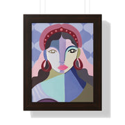 Framed Queen Esther poster, Jewish art, Purim-inspired art, framed Jewish portraits, archival quality prints, empowering Jewish women art, Queen Esther artwork, Chutzpah Girls art, bold Jewish decor, Jewish-themed art gifts, Jewish pride art, Jewish female artists, artistic Jewish wall decor, framed Queen Esther art for Purim celebrations, decorative Jewish gifts, Jewish holiday framed posters, premium archival Jewish art, Jewish leadership in history art, Bat Mitzvah gifts, Hanukkah art gifts, empowering J