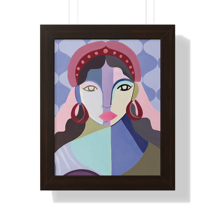 Framed Queen Esther poster, Jewish art, Purim-inspired art, framed Jewish portraits, archival quality prints, empowering Jewish women art, Queen Esther artwork, Chutzpah Girls art, bold Jewish decor, Jewish-themed art gifts, Jewish pride art, Jewish female artists, artistic Jewish wall decor, framed Queen Esther art for Purim celebrations, decorative Jewish gifts, Jewish holiday framed posters, premium archival Jewish art, Jewish leadership in history art, Bat Mitzvah gifts, Hanukkah art gifts, empowering J