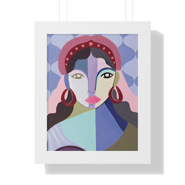 Framed Queen Esther poster, Jewish art, Purim-inspired art, framed Jewish portraits, archival quality prints, empowering Jewish women art, Queen Esther artwork, Chutzpah Girls art, bold Jewish decor, Jewish-themed art gifts, Jewish pride art, Jewish female artists, artistic Jewish wall decor, framed Queen Esther art for Purim celebrations, decorative Jewish gifts, Jewish holiday framed posters, premium archival Jewish art, Jewish leadership in history art, Bat Mitzvah gifts, Hanukkah art gifts, empowering J